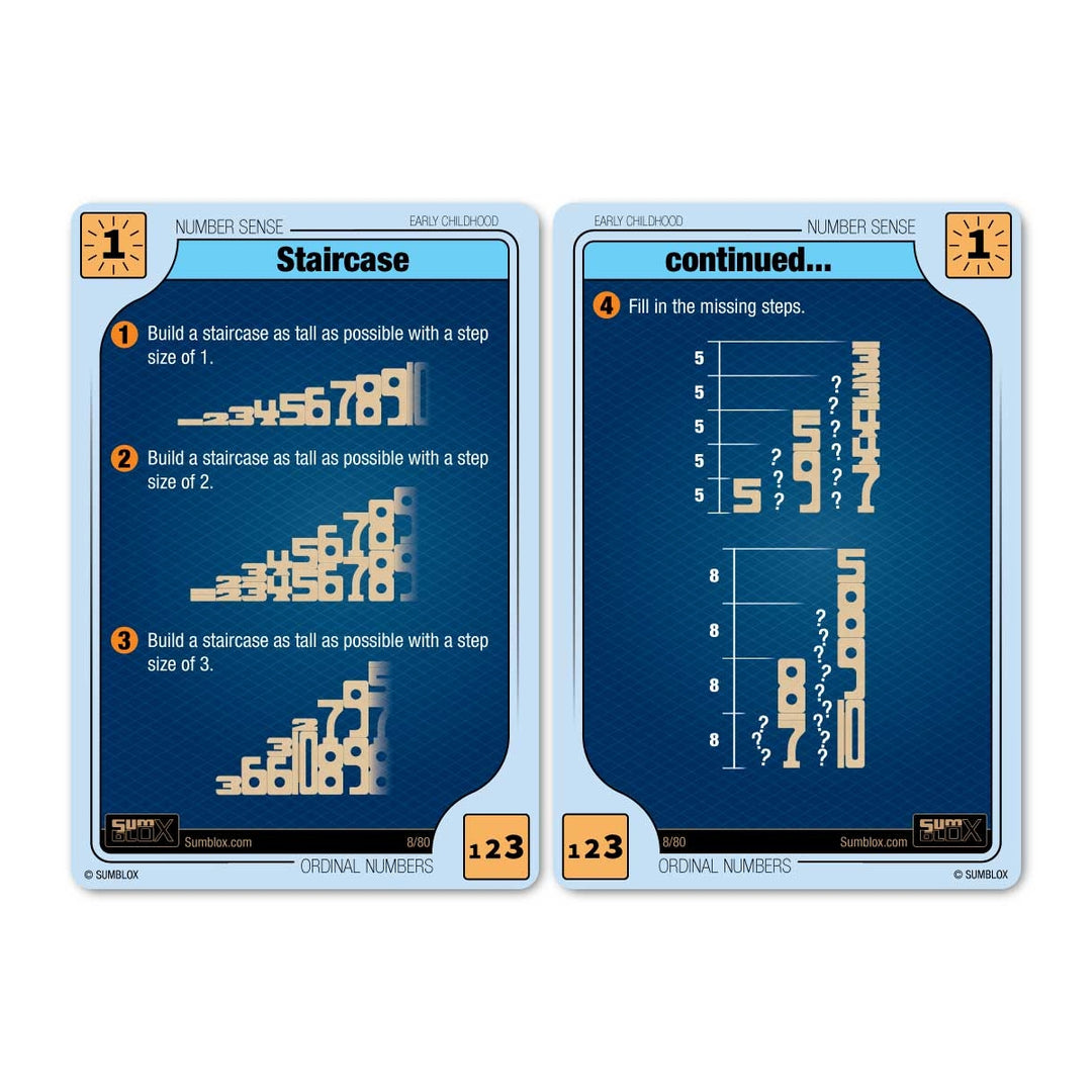 SM12 SumBlox Minis Individual Numbers Activity Cards