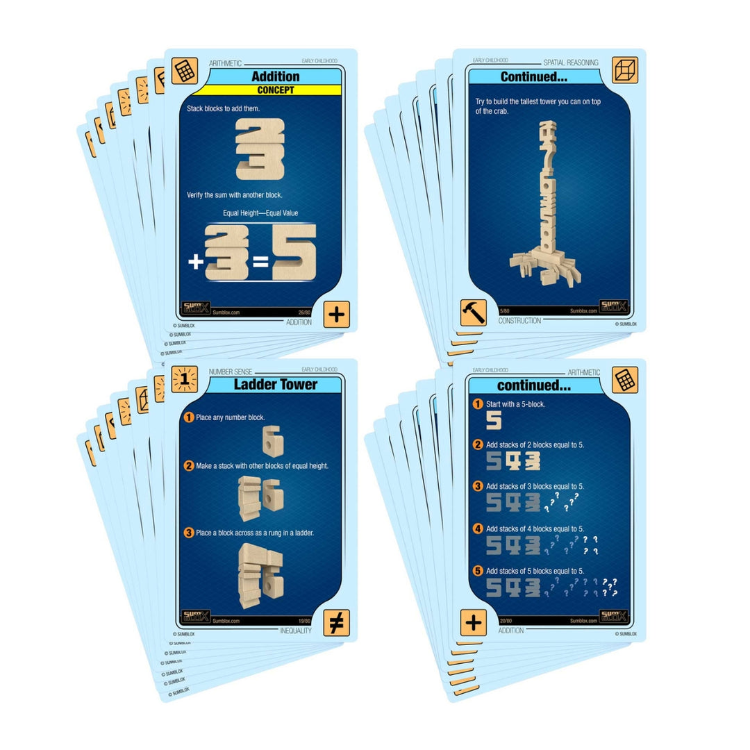 SM12 SumBlox Minis Individual Numbers Activity Cards