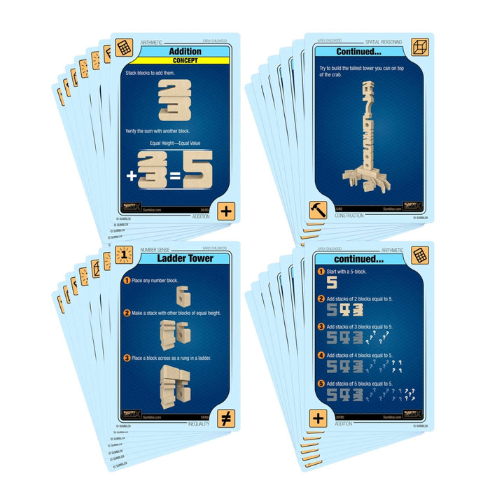 SM12 SumBlox Minis Individual Numbers Activity Cards