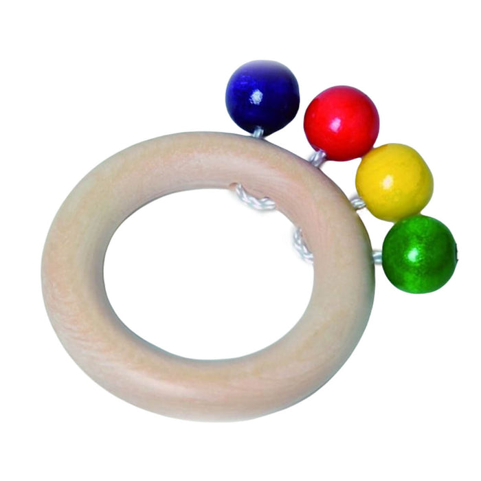 Walter Grasping Toy Rattle Teething Ring from Oskar's Wooden Ark