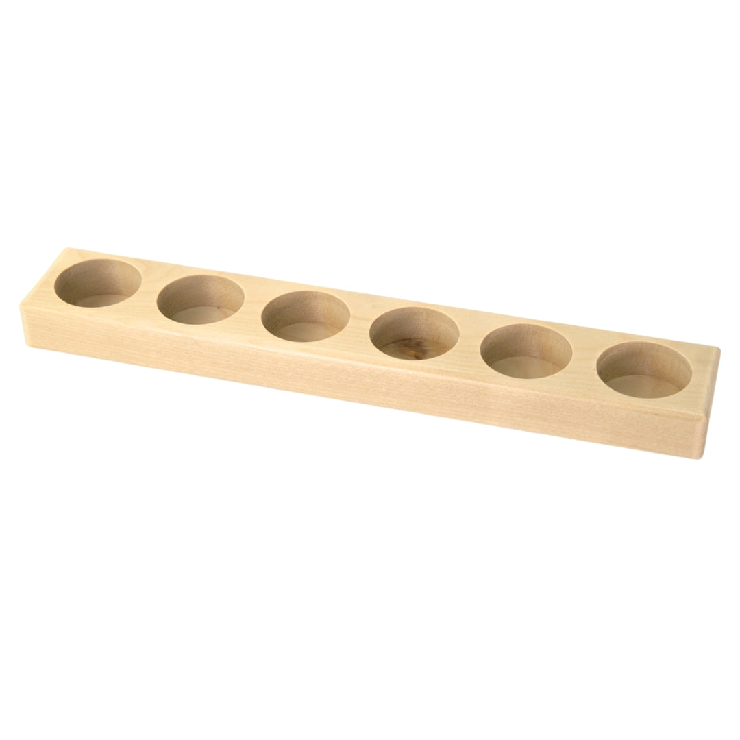 25915012 Wooden Holder for 3 Glass 50ml Paint Jars (holes 4.5cm) - Holder Only - Australia