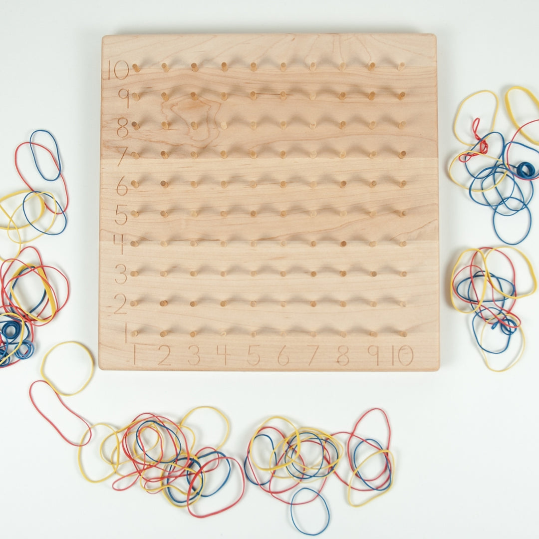 TFJ-8300 From Jennifer Multiplication Hundred Geoboard Maple