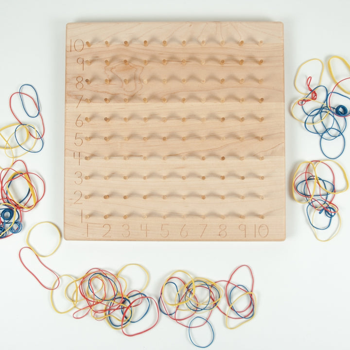 TFJ-8300 From Jennifer Multiplication Hundred Geoboard Maple