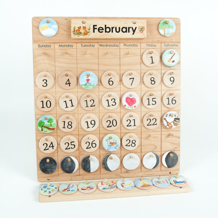 TFJ-3072 From Jennifer Moon Phases Extension Perpetual Montessori Calendar