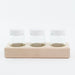 25915012WJ Glass Jars with Wooden Paint Holder
