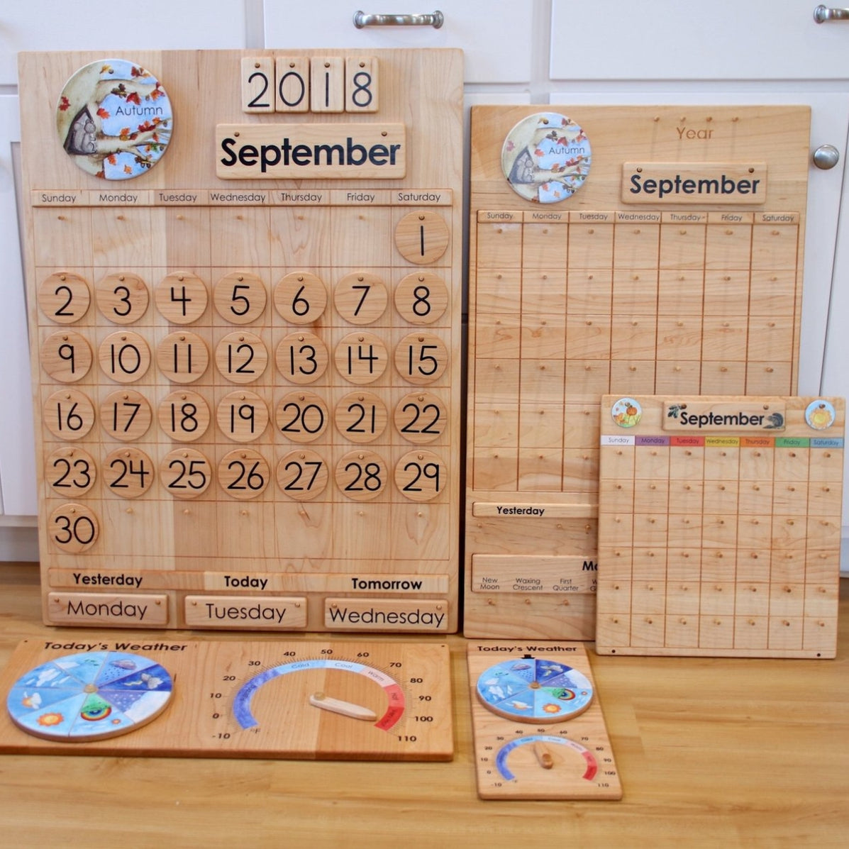From Jennifer Wooden Perpetual Montessori Classroom Calendar Australia ...