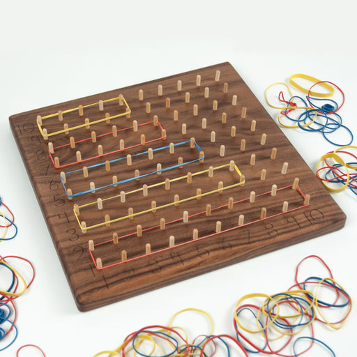 TFJ-8310 From Jennifer Multiplication Hundred Geoboard Walnut