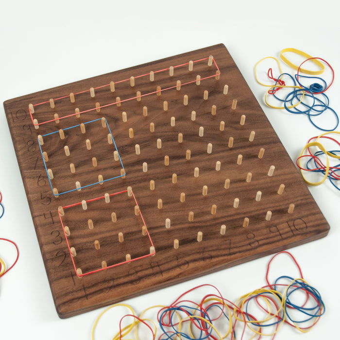 TFJ-8310 From Jennifer Multiplication Hundred Geoboard Walnut