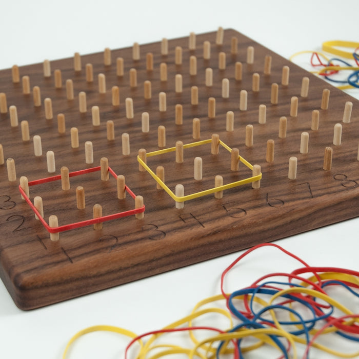 TFJ-8310 From Jennifer Multiplication Hundred Geoboard Walnut