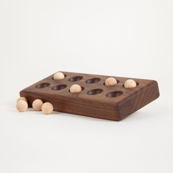 TFJ-2010 From Jennifer Ten Frame with Wooden Balls Walnut