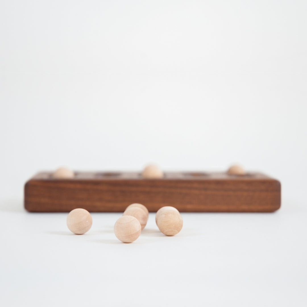 TFJ-2010 From Jennifer Ten Frame with Wooden Balls Walnut